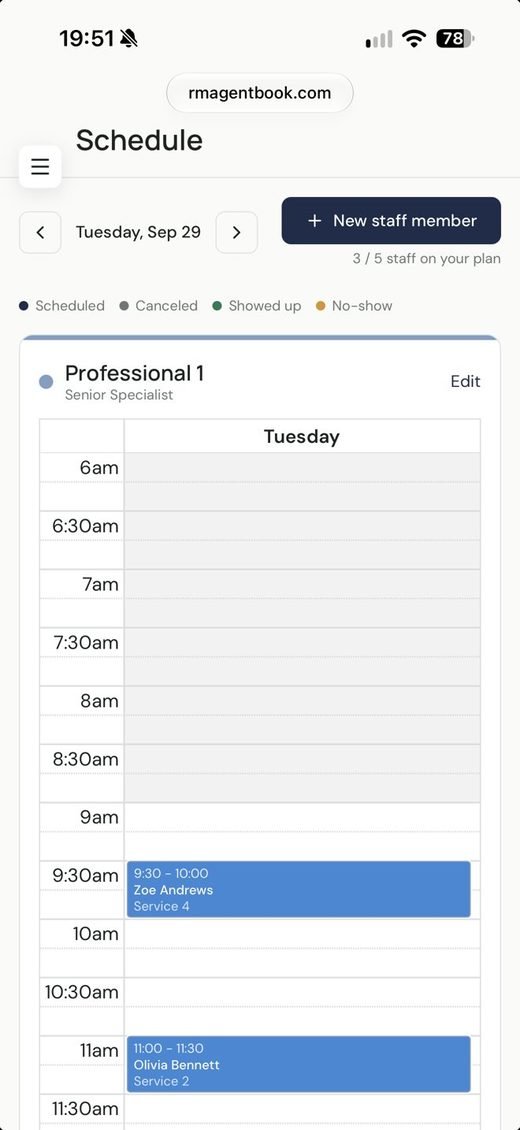 Your schedule, on your phone